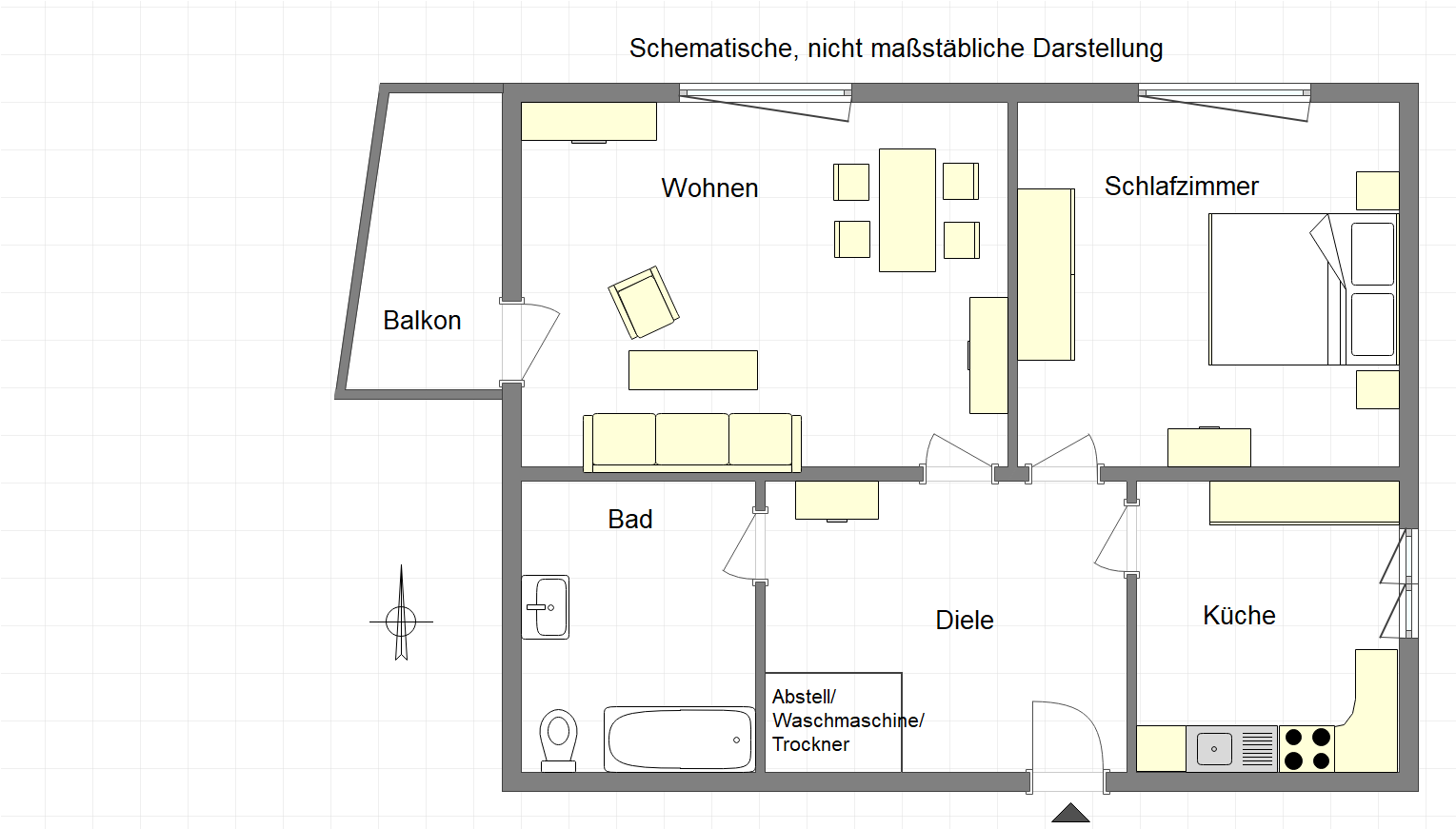 Wohnung zum Kauf 90.000 € 2 Zimmer 51 m²<br/>Wohnfläche 4.<br/>Geschoss ab sofort<br/>Verfügbarkeit Landhausen / Stübbecken / Dammsiedlung Hemer 58675