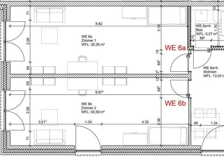 Wohnung zur Miete - Erstbezug 680 € 2 Zimmer 79,1 m² Hans-Albrecht-Dicke Straße 2 Innenstadt Osnabrück 49090