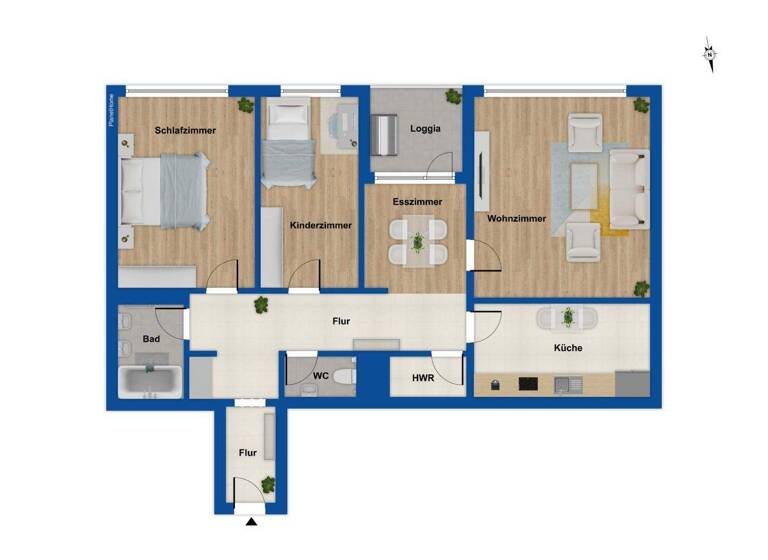 Wohnung zum Kauf 127.000 € 3 Zimmer 92 m² 3. Geschoss Thiede Salzgitter 38239