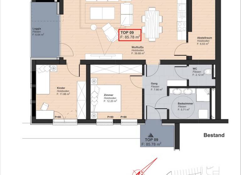 Wohnung zum Kauf - Erstbezug 328.000 € 3 Zimmer 85,8 m² EG frei ab 01.07.2030 Markt 220 Abtenau 5441