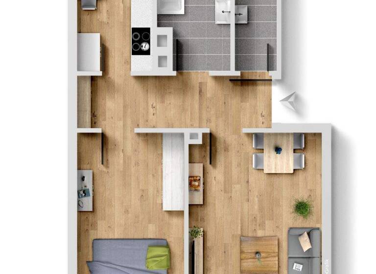 Wohnung zum Kauf 165.000 € 2 Zimmer 52 m² 4. Geschoss Schweinau Nürnberg 90441