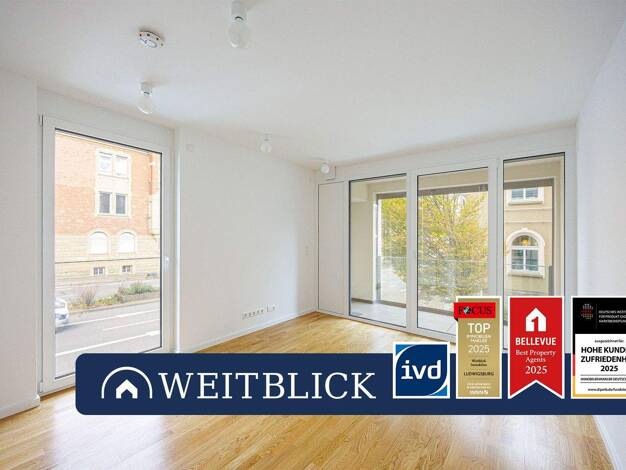 Wohnung zur Miete - Erstbezug 685 € 2 Zimmer 39,1 m² 1. Geschoss Mitte Ludwigsburg 71638