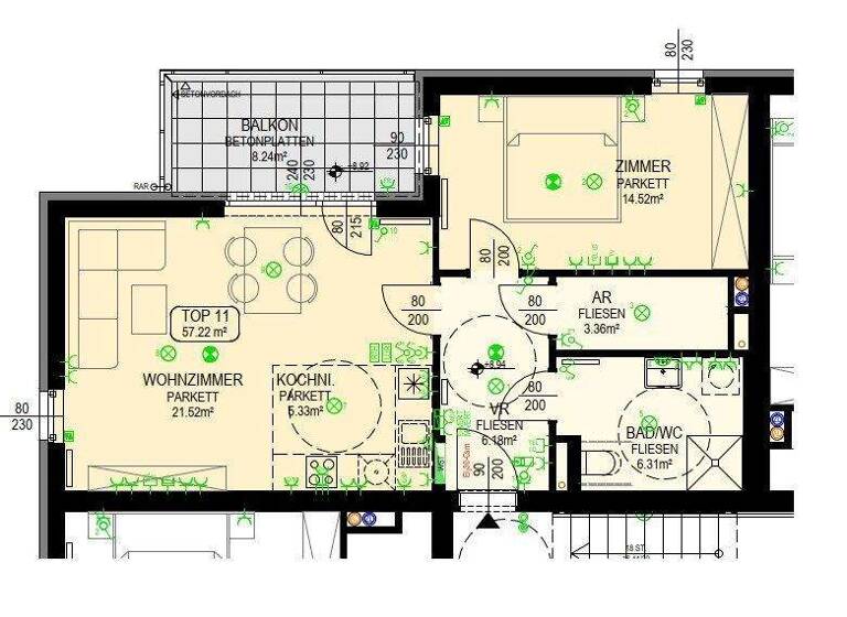 Wohnung zur Miete 669 € 2 Zimmer 57,2 m² Soisstraße Kirchberg an der Pielach 3204