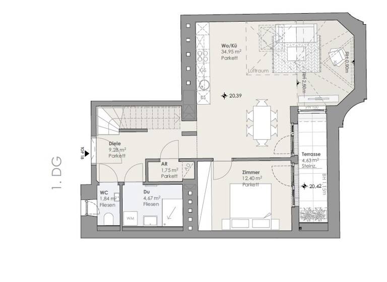 Wohnung zum Kauf 1.397.000 € 4 Zimmer 116 m² frei ab sofort Wien 1030