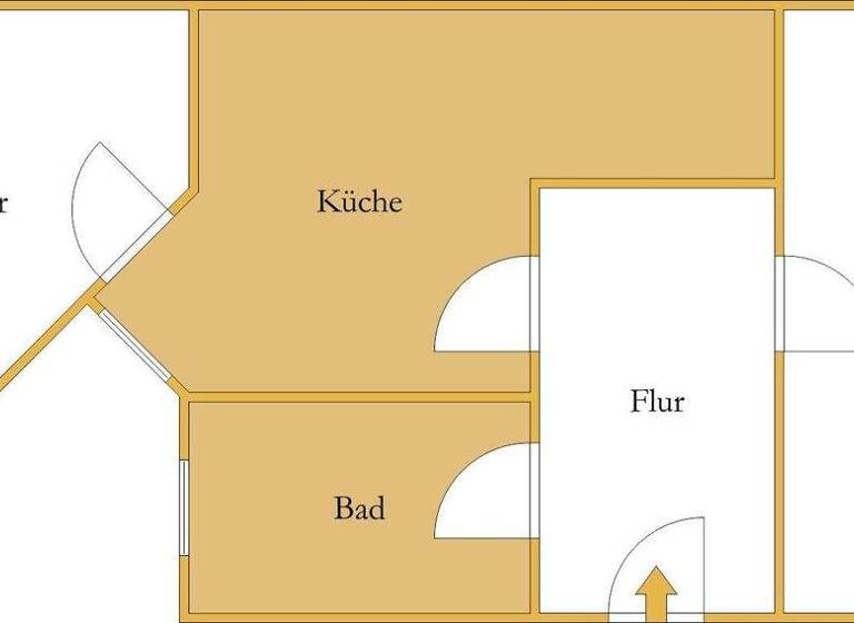 Wohnung zur Miete 425 € 2 Zimmer 75 m² 2. Geschoss Köthen Köthen (Anhalt) 06366