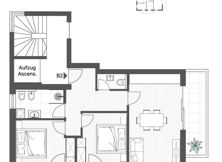 Wohnung zum Kauf 550.000 € 3 Zimmer 65,2 m² 1. Geschoss frei ab 01.10.2026 Rauterweg 1 Rasen-Antholz 39030