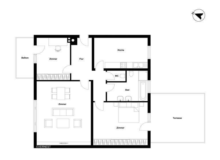Studio zum Kauf 289.000 € 3 Zimmer 104 m²<br/>Wohnfläche Gerbrunn 97218