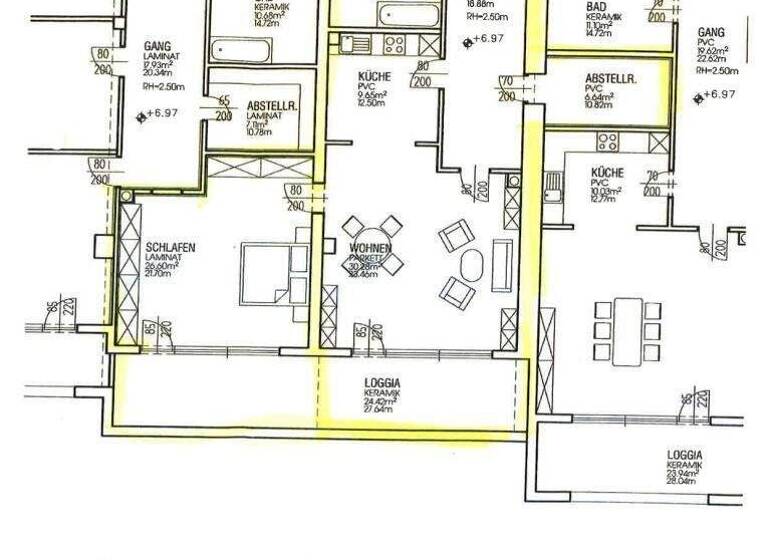 Wohnung zur Miete 950 € 2,5 Zimmer 99 m² 2. Geschoss Bergheim 5101