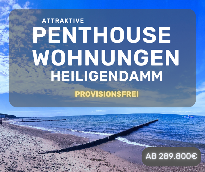 Penthouse zum Kauf provisionsfrei 441.600 € 2 Zimmer 64 m²<br/>Wohnfläche 5.<br/>Geschoss ab sofort<br/>Verfügbarkeit Dr. Kortüm-Str. 1 Heiligendamm Bad Doberan 18209