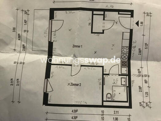 Studio zur Miete Tauschwohnung 550 € 2 Zimmer 52 m² EG Lichtenberg Berlin 10365