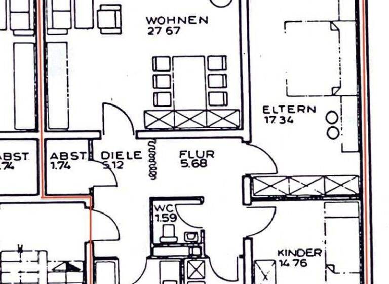 Wohnung zum Kauf provisionsfrei 239.000 € 3 Zimmer 87 m² 2. Geschoss Goldscheuer Kehl 77694