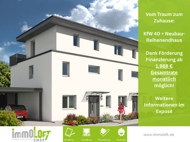Reihenendhaus zum Kauf - Erstbezug provisionsfrei 535.000 € 5 Zimmer 141 m² 205 m² Grundstück Hauptstraße Greste Leopoldshöhe 33818