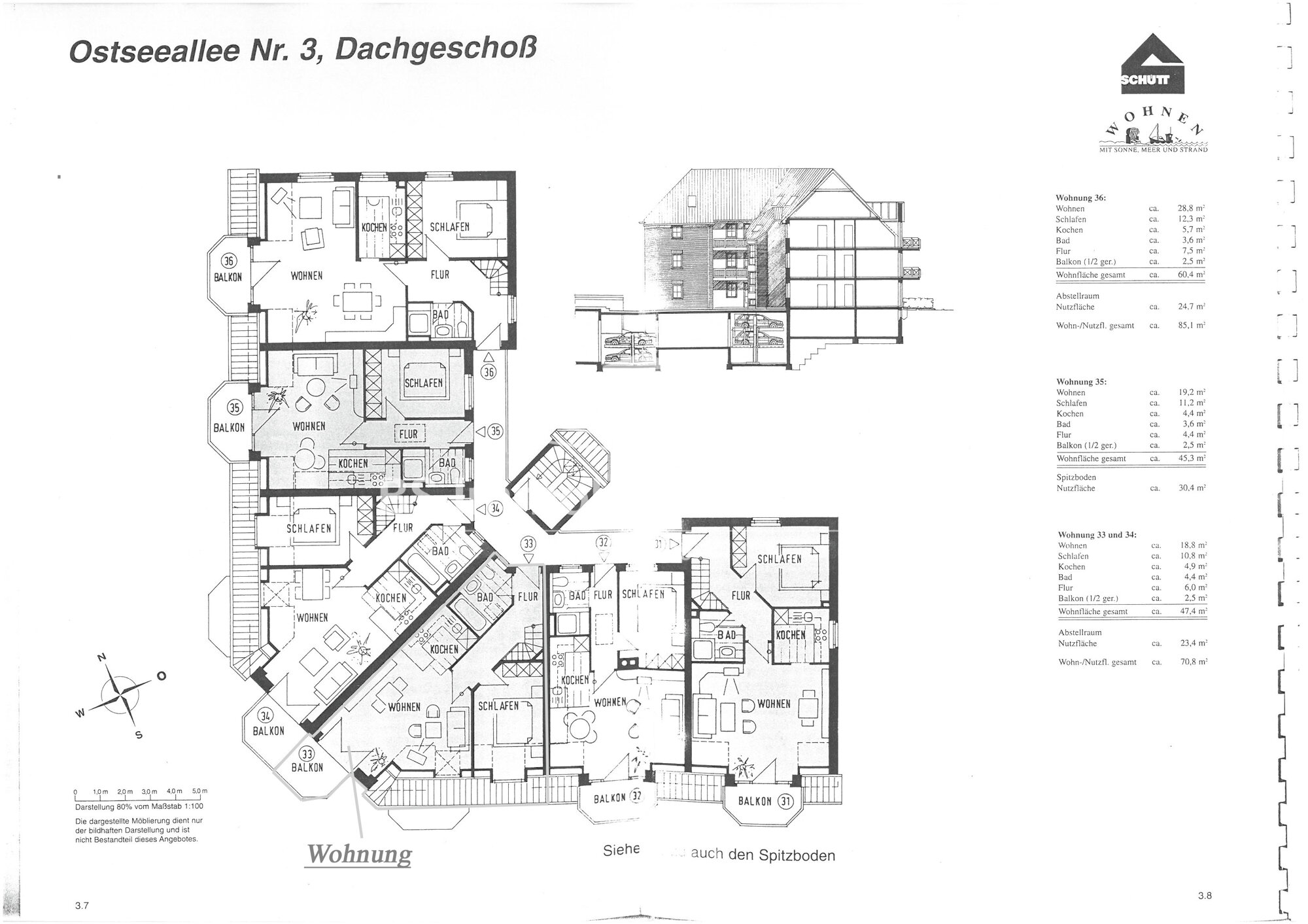 Maisonette zum Kauf 355.000 € 3 Zimmer 70 m²<br/>Wohnfläche Niendorf/Ostsee Timmendorfer Strand / Niendorf 23669