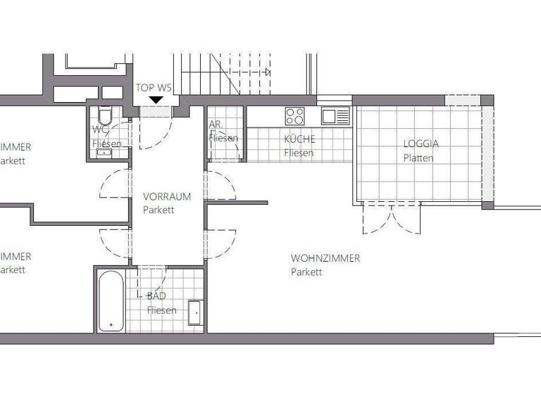 Wohnung zur Miete 1.255 € 3 Zimmer 106,1 m² 2. Geschoss frei ab 01.04.2026 Rheinstraße 51-61 Bregenz 6900
