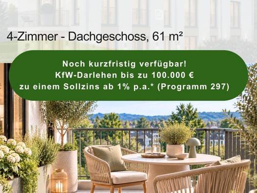 Wohnung zum Kauf - Erstbezug provisionsfrei 299.000 € 4 Zimmer 61 m² Geschoss 3/3 Drackendorf Jena 07751