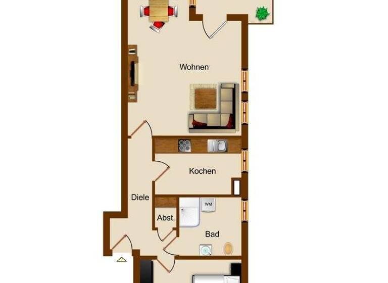 Wohnung zum Kauf 199.000 € 2 Zimmer 72,9 m² Grillparzerweg 79 Barmen Wuppertal 42289
