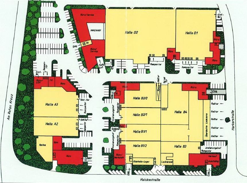 Bürofläche zur Miete provisionsfrei 8,90 € 487 m²<br/>Bürofläche Halskestraße 30 - 46 Tiefenbroich Ratingen 40880