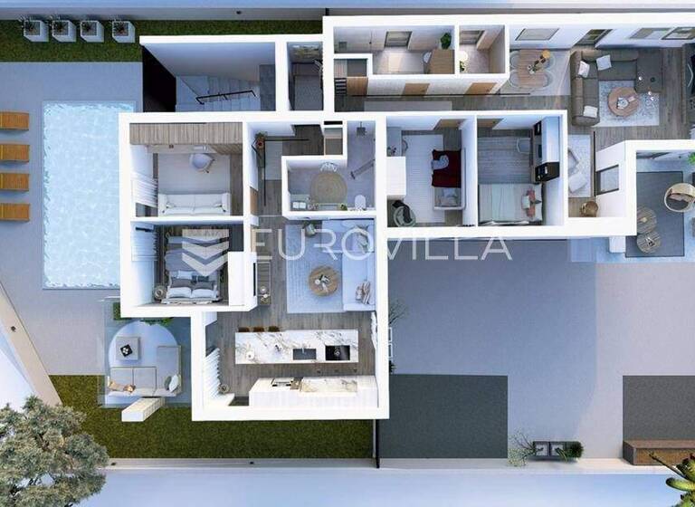 Wohnung zum Kauf 1.453.500 € 4 Zimmer 171 m² 2. Geschoss Petrcane Petrcane - Kozino