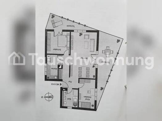 Wohnung zur Miete Tauschwohnung 950 € 3 Zimmer 92 m² 1. Geschoss Albertstadt Dresden 01099