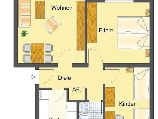 Wohnung zur Miete 509 € 3 Zimmer 65 m² 2. Geschoss frei ab 15.10.2026 Martin-Luther-Straße 63 Innenstadt Detmold 32756
