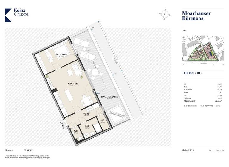 Wohnung zum Kauf - Erstbezug 318.000 € 2 Zimmer 61,7 m² Bürmoos 5111