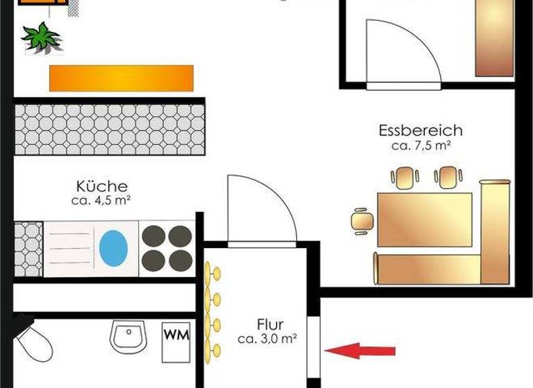 Wohnung zur Miete 337 € 3 Zimmer 56,3 m² 2. Geschoss frei ab sofort Ringstraße 27 Hohenstein-Ernstthal 09337
