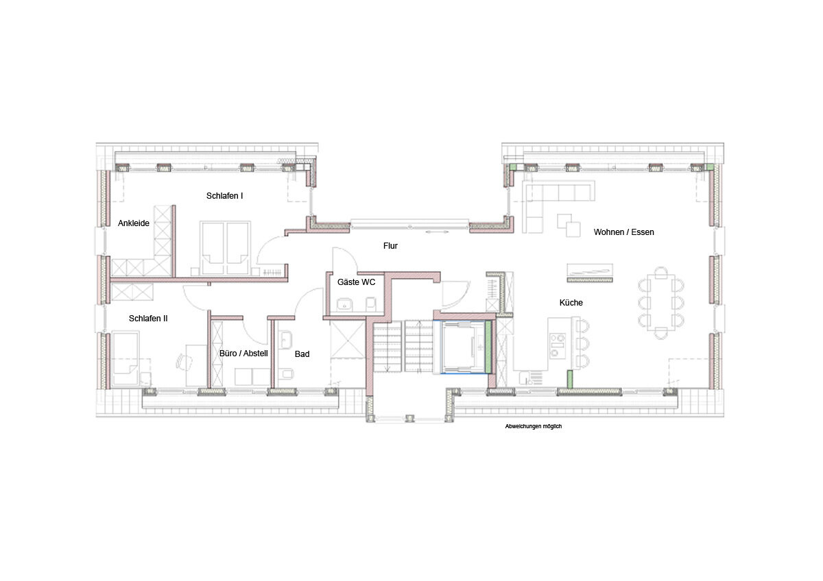 Penthouse zum Kauf 857.712 € 3 Zimmer 133,6 m²<br/>Wohnfläche 2.<br/>Geschoss Gustav-Tweer-Weg 24 Gremmendorf - Ost Münster 48167