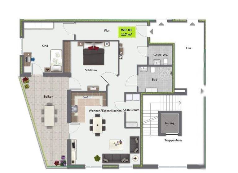 Wohnung zum Kauf 495.000 € 3 Zimmer 117 m² Meschede 59872