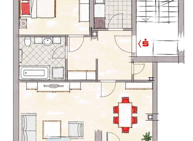 Wohnung zum Kauf 229.000 € 2 Zimmer 70 m² frei ab sofort Muhr 91735