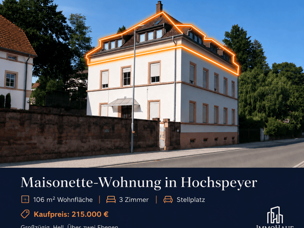 Maisonette zum Kauf 215.000 € 3 Zimmer 106 m² 3. Geschoss Hochspeyer 67691