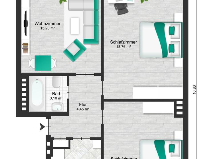 Wohnung zum Kauf 229.999 € 3 Zimmer 72 m²<br/>Wohnfläche Bahnhofsvorstadt Bremen 28195