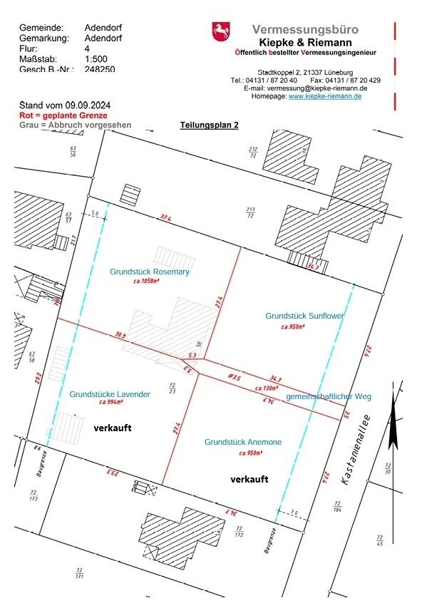 Grundstück zum Kauf 294.200 € 1.058 m²<br/>Grundstück Adendorf Adendorf 21365