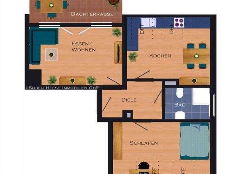 Wohnung zum Kauf 395.000 € 2 Zimmer 55 m² 3. Geschoss Centrum Münster 48149