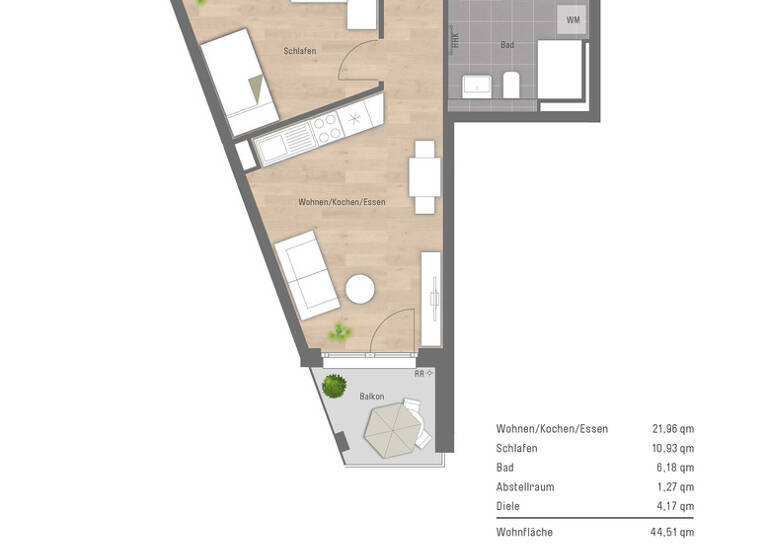 Wohnung zum Kauf - Erstbezug provisionsfrei 231.000 € 2 Zimmer 48 m² 1. Geschoss Kreuzstein Bayreuth 95448