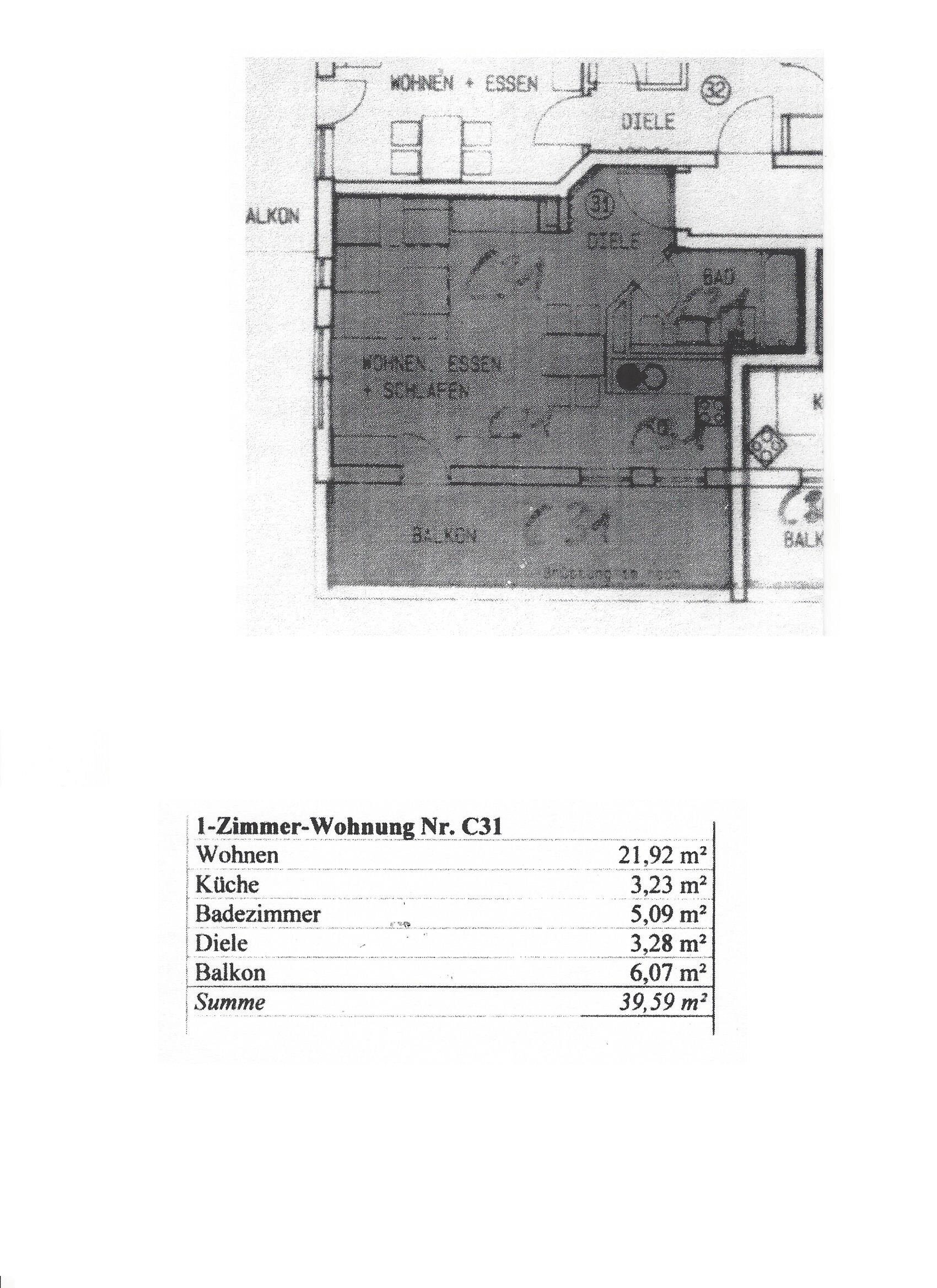 Wohnung zum Kauf 124.000 € 1 Zimmer 39,6 m²<br/>Wohnfläche Gottmadingen Gottmadingen 78244