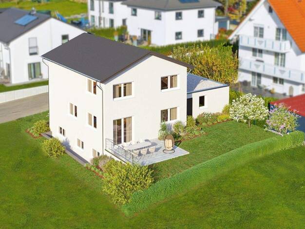 Einfamilienhaus zum Kauf - Erstbezug provisionsfrei 670.000 € 7,5 Zimmer 178,9 m² 405 m² Grundstück Jahnstraße 9 Obenhausen Buch 89290