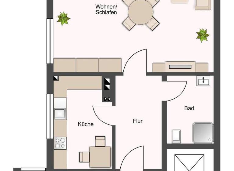 Studio zum Kauf 105.000 € 1 Zimmer 43 m² Gellershagen Bielefeld 33613