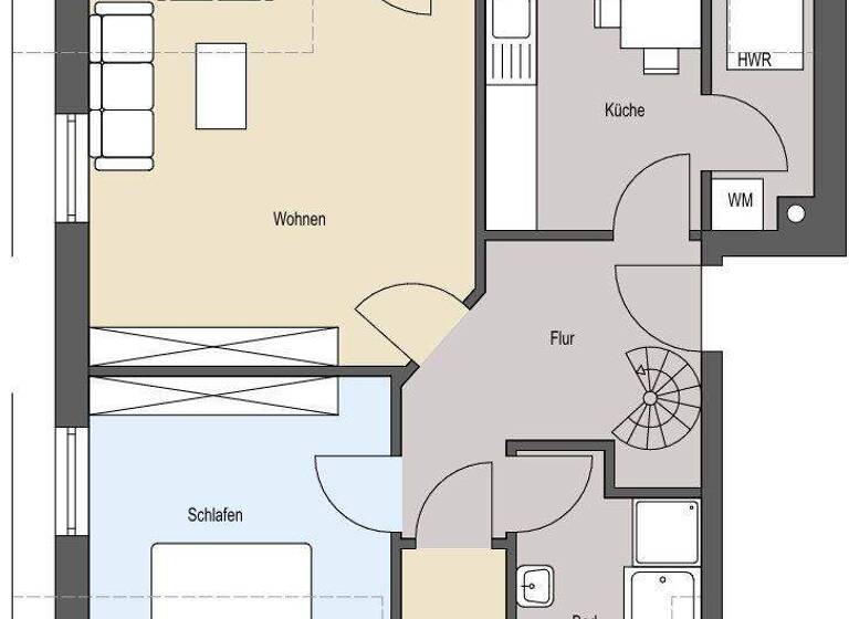 Wohnung zum Kauf 179.000 € 2 Zimmer 66 m² EG Wildeshausen 27793