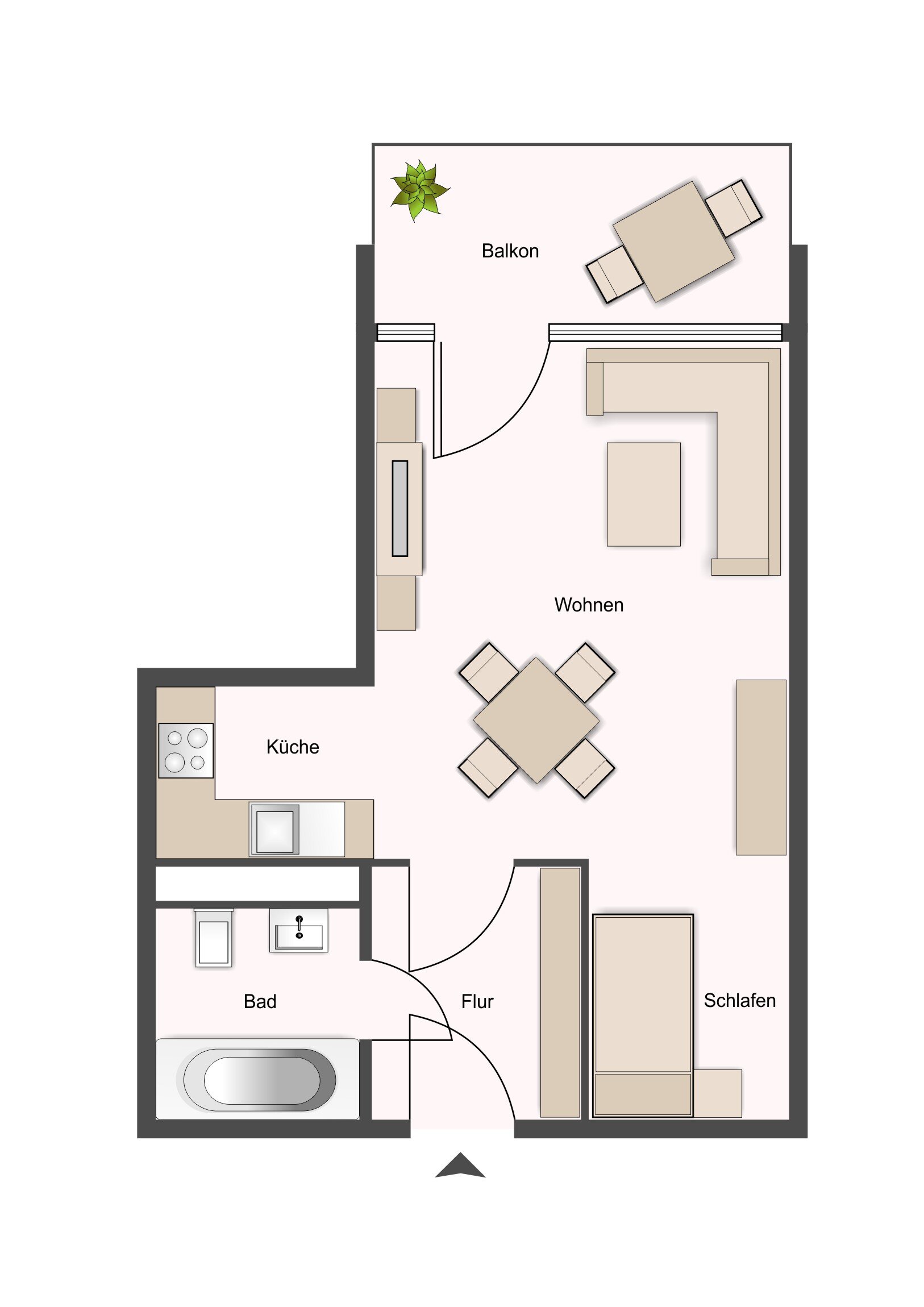 Wohnung zur Miete 340 € 1 Zimmer 29 m²<br/>Wohnfläche 6.<br/>Geschoss Untere Königsstraße 78 Wesertor Kassel 34117