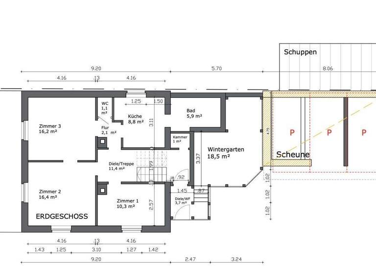 Einfamilienhaus zum Kauf 449.000 € 9 Zimmer 203 m² 770 m² Grundstück Langensteinbach Karlsbad 76307