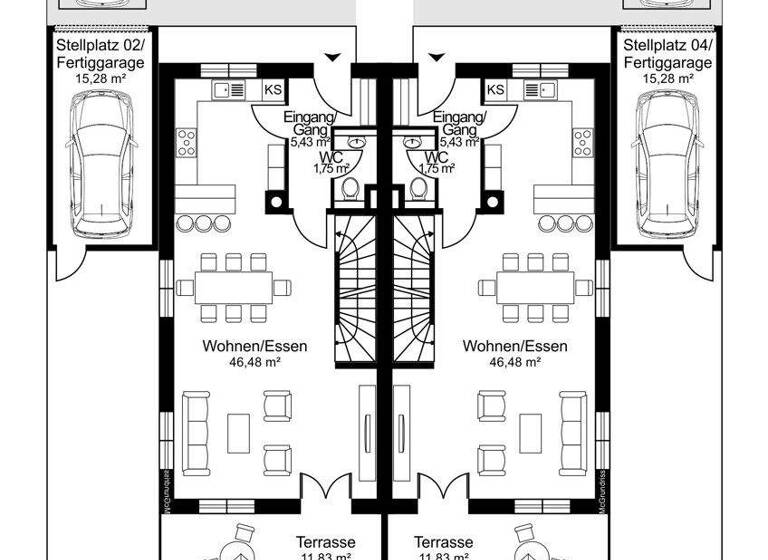 Doppelhaushälfte zum Kauf - Erstbezug 1.595.000 € 6 Zimmer 175 m² 413 m² Grundstück frei ab 01.04.2026 Riemerling Hohenbrunn 85521