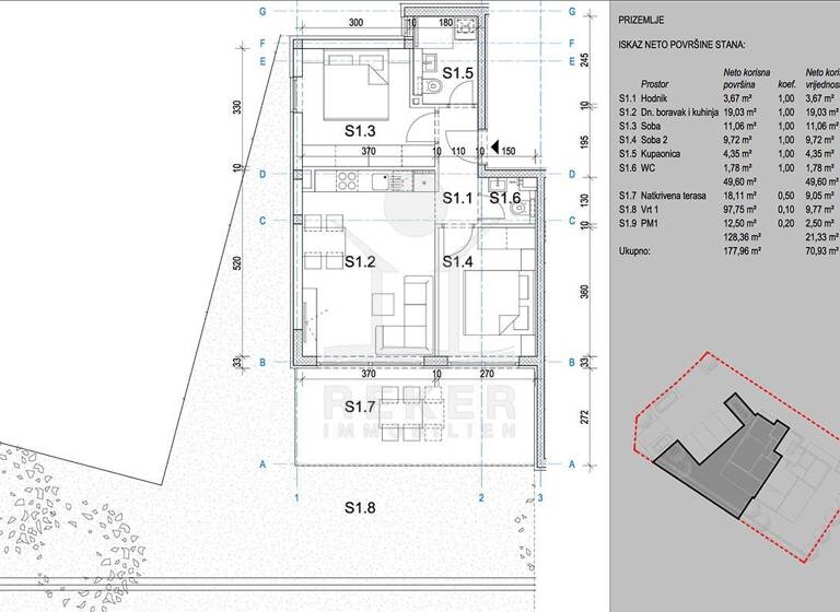 Wohnung zum Kauf - Erstbezug 250.178 € 3 Zimmer 67,7 m² EG Novalja 53291
