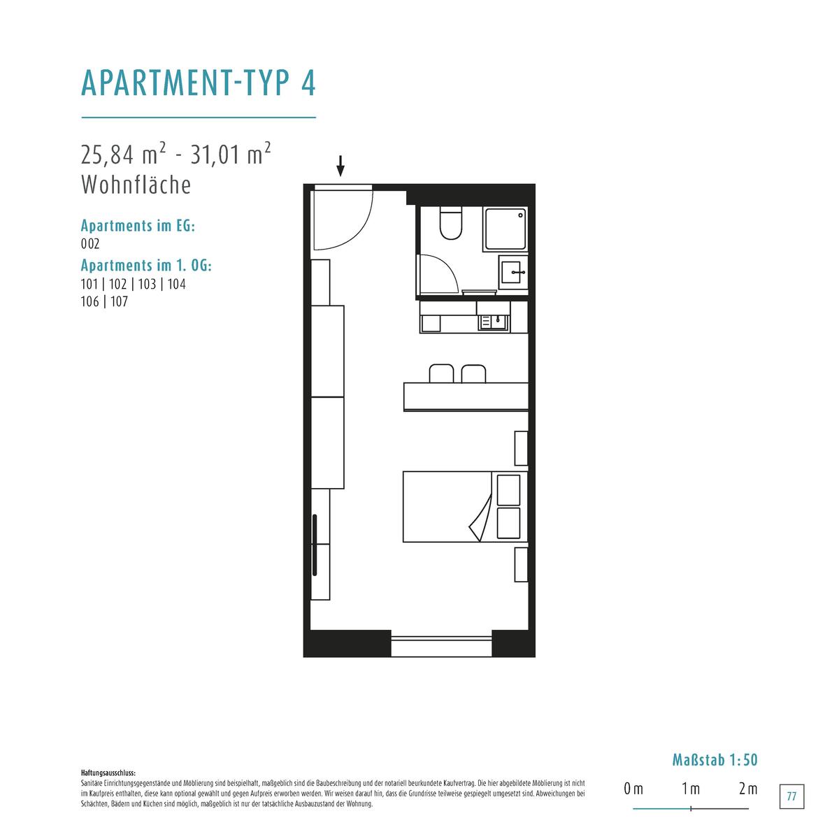 Wohnung zum Kauf provisionsfrei 284.900 € 1 Zimmer 25,8 m²<br/>Wohnfläche 1.<br/>Geschoss Münchener Freiheit München 80805