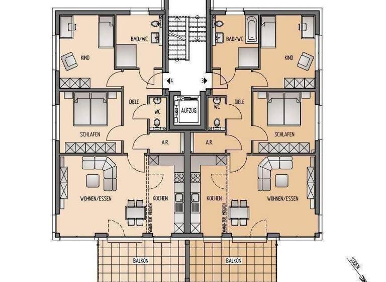 Wohnung zum Kauf provisionsfrei 385.000 € 3 Zimmer 90 m² Asternweg Altenvoerde Ennepetal 58256