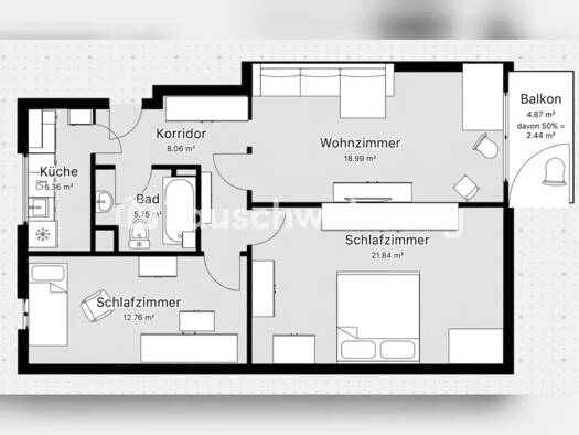 Wohnung zur Miete Tauschwohnung 980 € 3 Zimmer 75 m² 2. Geschoss Sendling-Westpark München 81369