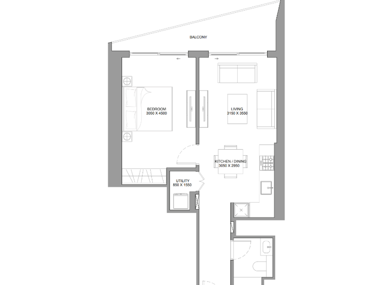 Wohnung zum Kauf provisionsfrei 456.500 € 2 Zimmer 64,6 m² Dubai