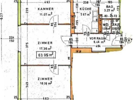 Wohnung zur Miete 800 € 3 Zimmer 64 m² 1. Geschoss Praterstraße 4A St. Pölten St. Pölten 3100