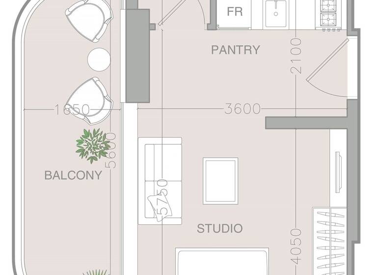 Wohnung zum Kauf provisionsfrei 192.123 € 2 Zimmer 38,9 m² Dubai 00000