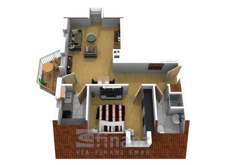 Wohnung zum Kauf 65.000 € 2 Zimmer 48,3 m² Geuckestraße 28 Meerane 08393