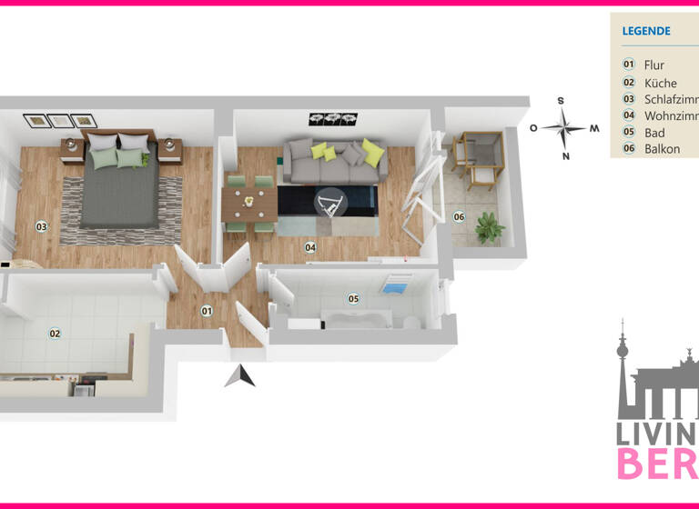 Wohnung zum Kauf 199.000 € 2 Zimmer 49,9 m² Reinickendorf Berlin 13403